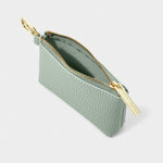 Evie Clip On Coin Purse | Slate Blue