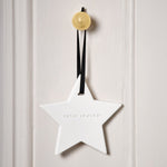 'Festive' Hanging Ceramic Star Diffuser | Cinnamon & Nutmeg Chai