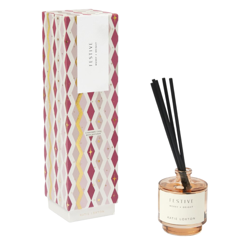 'Festive' Sentiment Reed Diffuser | Cinnamon & Nutmeg Chai