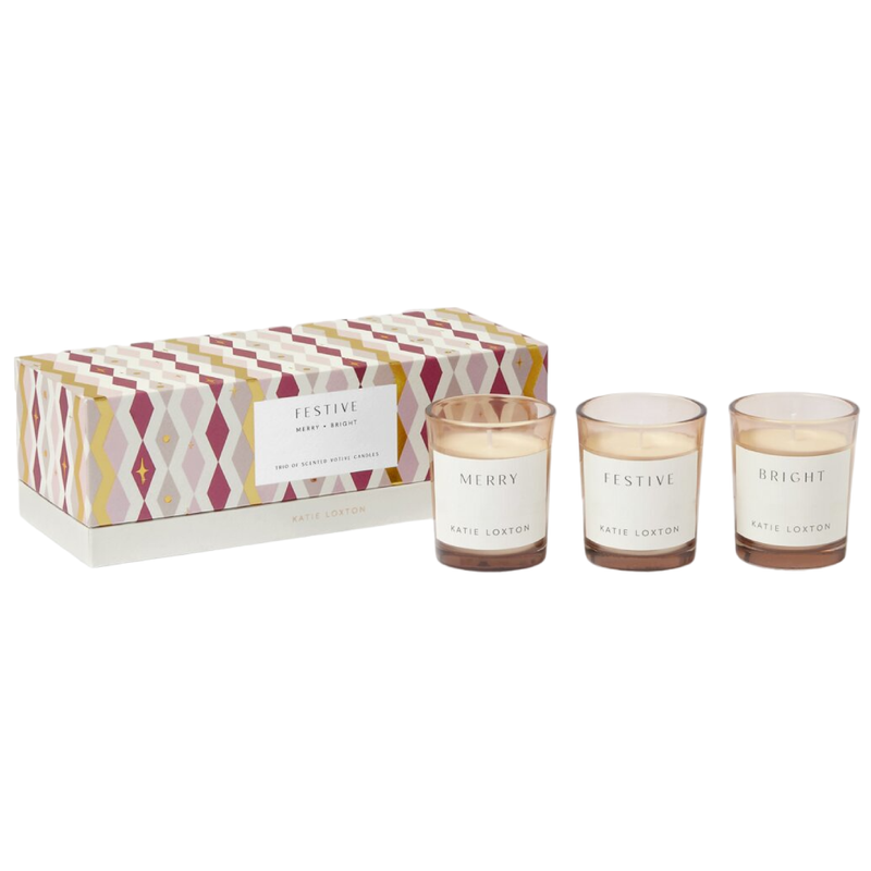 'Festive' Votive Candle Trio