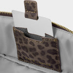 Fold-Out Make Up Bag with Mirror | Leopard Print