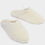 Gift Boxed Borg Ballet Slippers | White