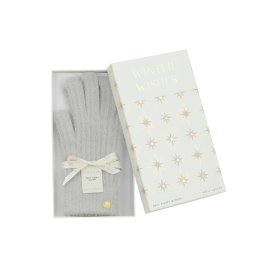 Gift Boxed Knitted Gloves | Grey