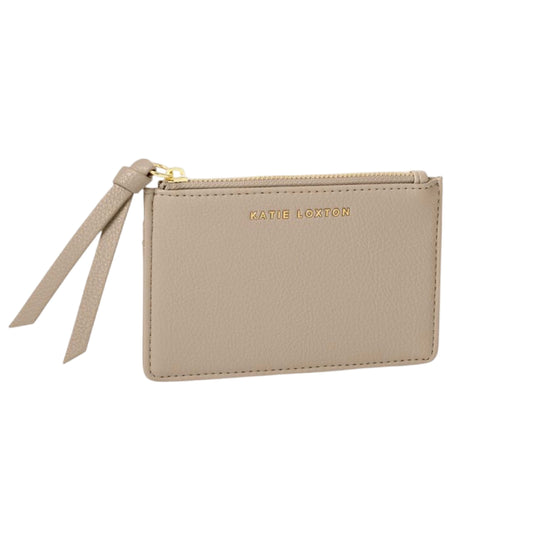 Hallie Coin & Card Holder | Light Taupe