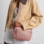 Hallie Crossbody Bag | Pink Heather