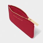 Hana Coin & Card Holder | Garnet Red