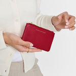 Hana Coin & Card Holder | Garnet Red