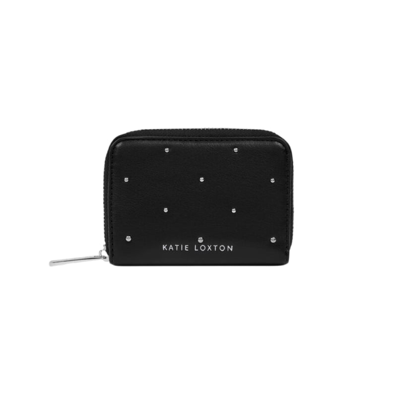 Klara Studded Concertina Cardholder | Black