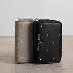 Klara Studded Concertina Cardholder | Black