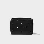 Klara Studded Concertina Cardholder | Black