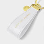 'Love You Mummy' Sentiment Loop Keyring | Powder Blue