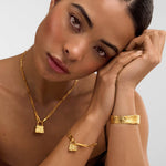 Luxe Lock Necklace | Gold Coated