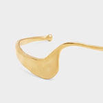 Marina Waterproof Wave Bangle | Gold Coated