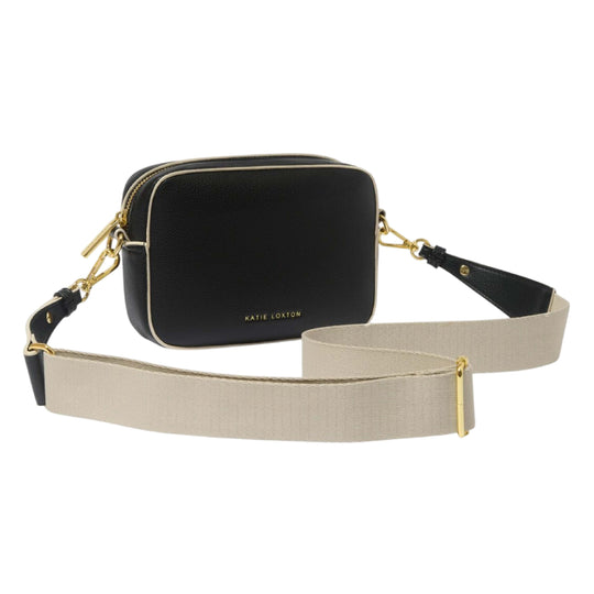 Marni Crossbody Bag | Black & Light Sand | Mini