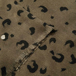 Metallic Leopard Brush Stroke Scarf | Mink