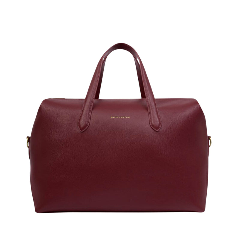 Milan Vegan Leather Cabin Bag | Cherry