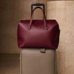 Milan Vegan Leather Cabin Bag | Cherry