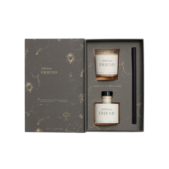 Mini Votive & Mini Reed Diffuser Gift Set | Fabulous Friend | Fresh Fig & Wild Freesia