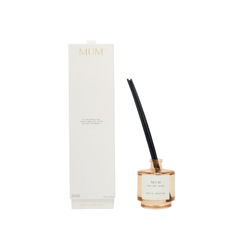 'Mum' Sentiment Reed Diffuser | Peach Rose & Sweet Mandarin