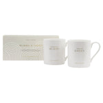 Porcelain 'Mummy & Daddy' Mug Set