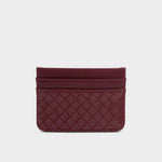 Nova Hand Woven Card Holder | Cherry