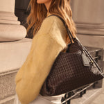 Nova Hand Woven Shoulder Bag | Chocolate | Large