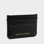 Nova Hand Woven Card Holder | Black