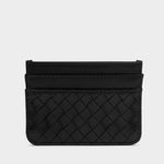 Nova Hand Woven Card Holder | Black