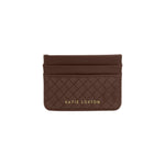 Nova Hand Woven Card Holder | Chocolate
