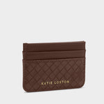 Nova Hand Woven Card Holder | Chocolate