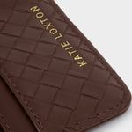 Nova Hand Woven Card Holder | Chocolate