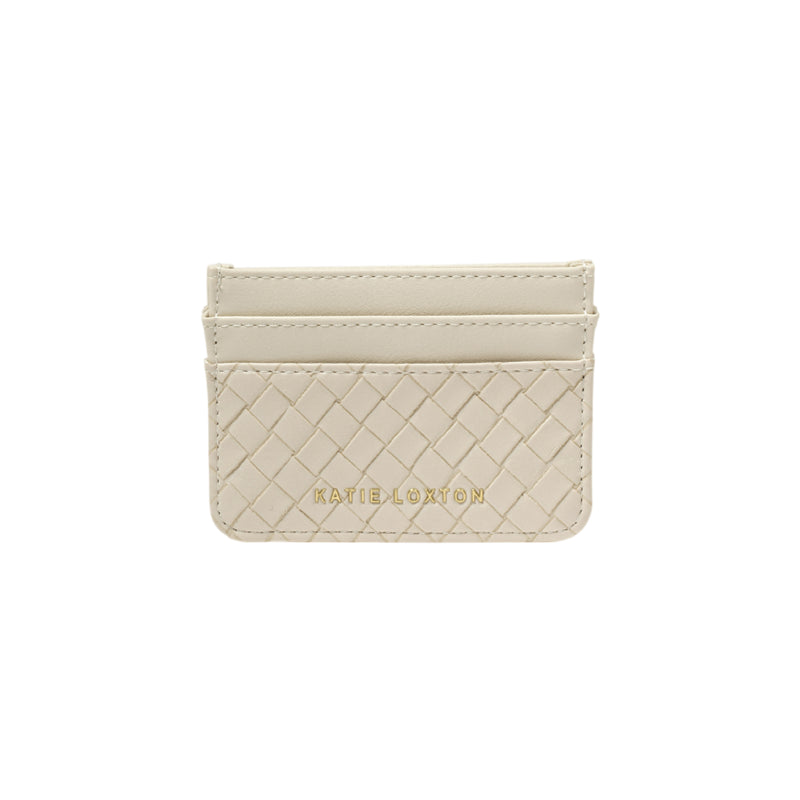 Nova Hand Woven Card Holder | Off White