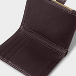 Orin Twist Lock Suedette Purse | Bitter Chocolate