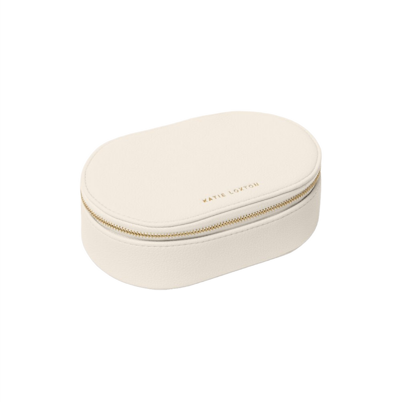 Oval Jewellery Box | Off White