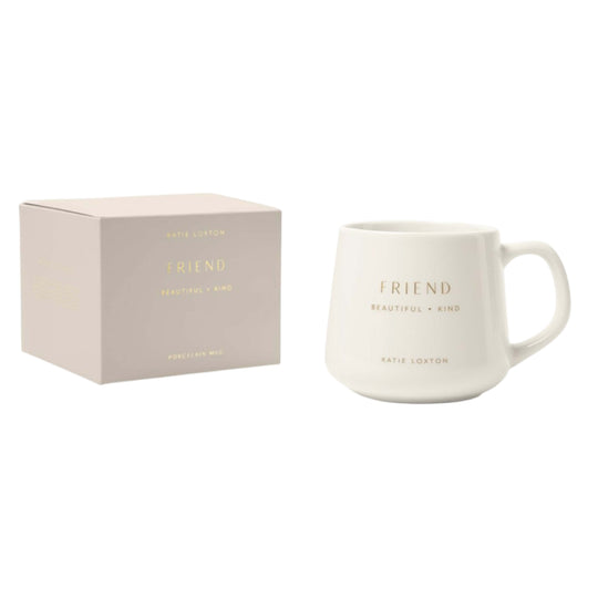 Porcelain 'Friend' Mug
