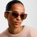 Ravello Round Sunglasses | Cherry Transparent
