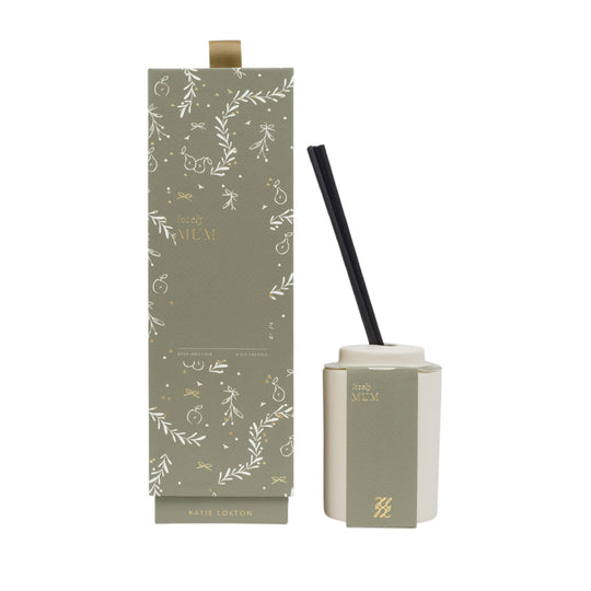 Ceramic Sentiment Reed Diffuser | Lovely Mum | Fresh Fig & Wild Freesia