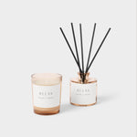 'Relax' Mini Votive & Reed Diffuser Gift Set | Fresh Linen & White Lily