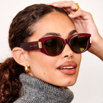 Rimini Sunglasses | Deep Red