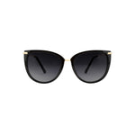 Sardinia Round Cat-Eye Sunglasses | Black