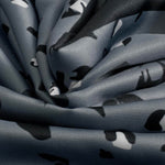 Satin Leopard Print Multiway Scarf | Navy | Small