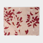 Scattered Petals Foil Print Scarf | Dusty Rose, Garnet Red & Gold