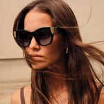 Seychelles Round Cat-Eye Sunglasses | Black