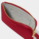 Small Wristlet Pouch | Garnet Red