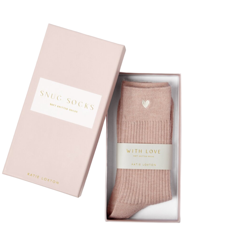 'Snug Socks’ Gift Boxed Socks | Blush Pink