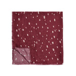 Studded Scattered Dots Print Scarf | Burgundy