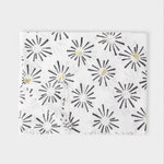 Sunburst Print Foil Scarf | Monochrome