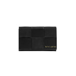 Taya Woven Suedette Purse | Black