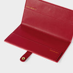 'Vacay, Love, Laughter' Sentiment Travel Wallet | Garnet Red