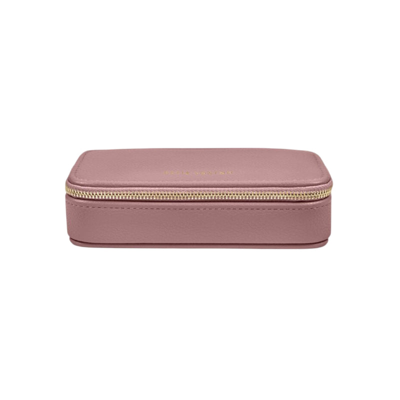 Vegan Leather Jewellery Box | Deep Rose | Medium